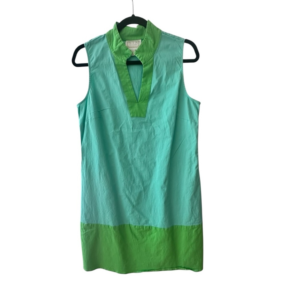 Sail to Sable Turquoise and Green Mini Dress